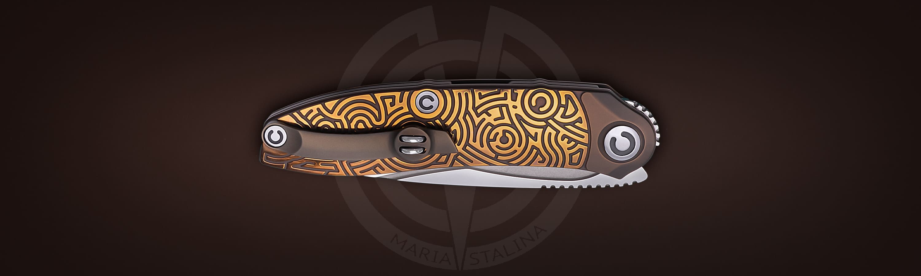 The knife Technoshaman 2.0. Slim (Gold) 3/10 SiL Manufactory_5 The knife Technoshaman 2.0. Slim (Gold) 3/10 SiL Manufactory_5