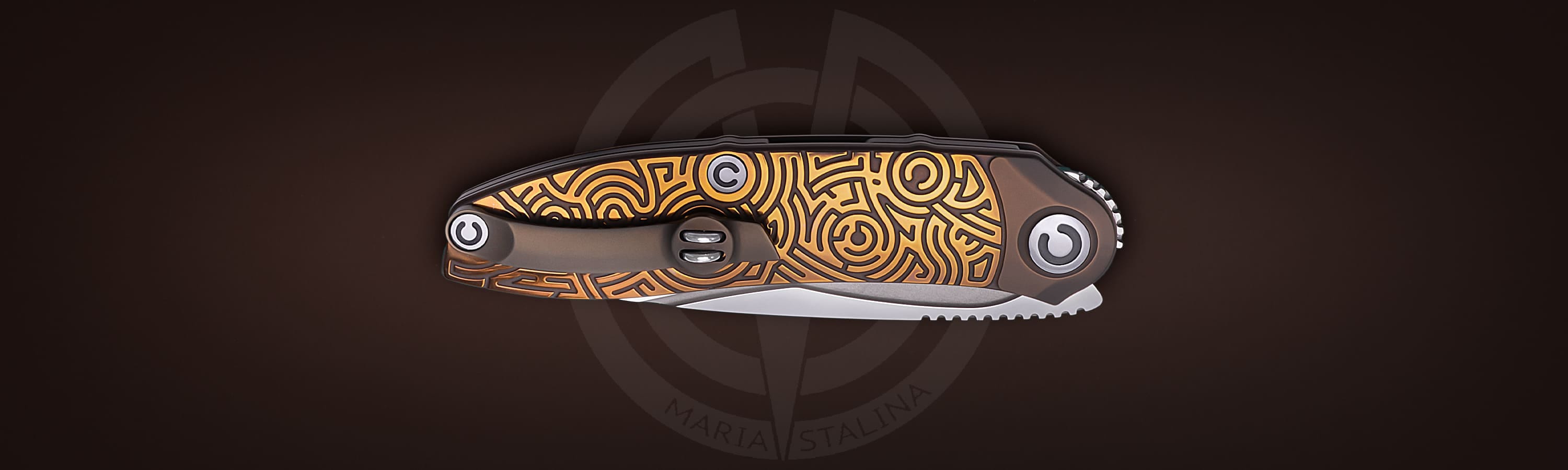 The knife Technoshaman 2.0. Slim (Gold) 3/10 SiL Manufactory_5 The knife Technoshaman 2.0. Slim (Gold) 3/10 SiL Manufactory_5