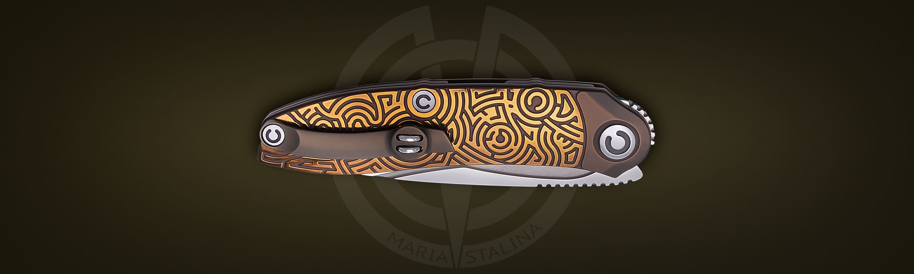 The knife Technoshaman 2.0. Slim (Gold) 9/10 SiL Мanufactory _5 The knife Technoshaman 2.0. Slim (Gold) 9/10 SiL Мanufactory _5