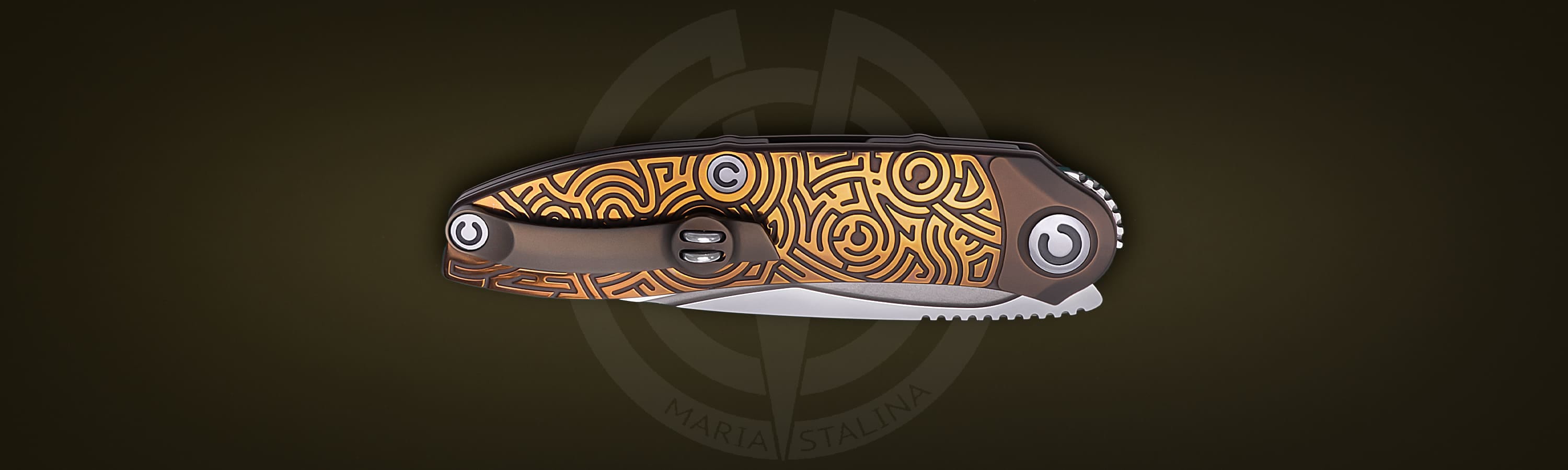 The knife Technoshaman 2.0. Slim (Gold) 9/10 SiL Мanufactory _5 The knife Technoshaman 2.0. Slim (Gold) 9/10 SiL Мanufactory _5