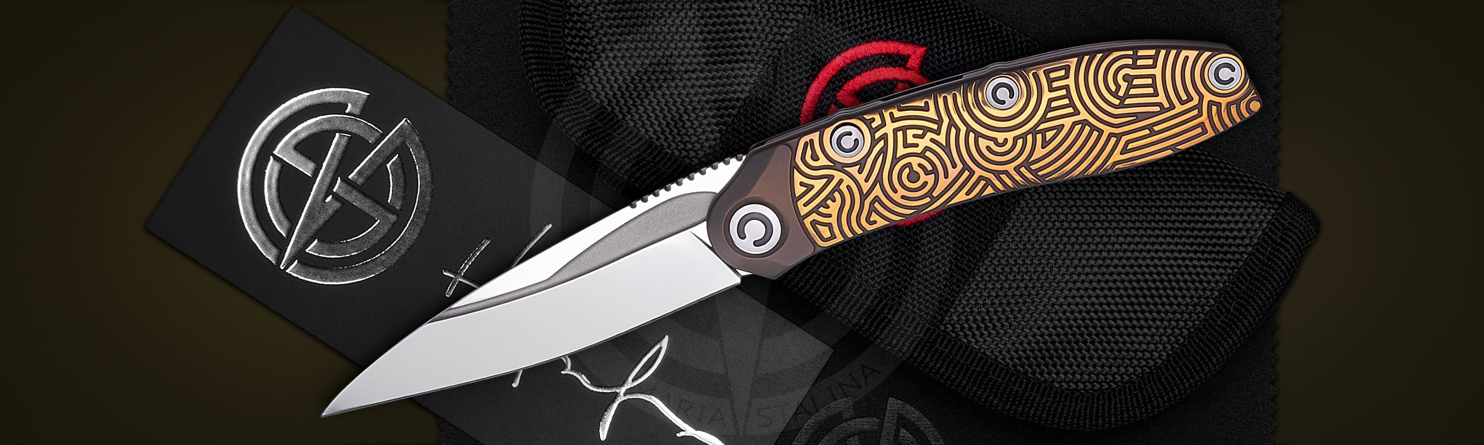 The knife Technoshaman 2.0. Slim (Gold) 9/10 SiL Мanufactory _6 The knife Technoshaman 2.0. Slim (Gold) 9/10 SiL Мanufactory _6