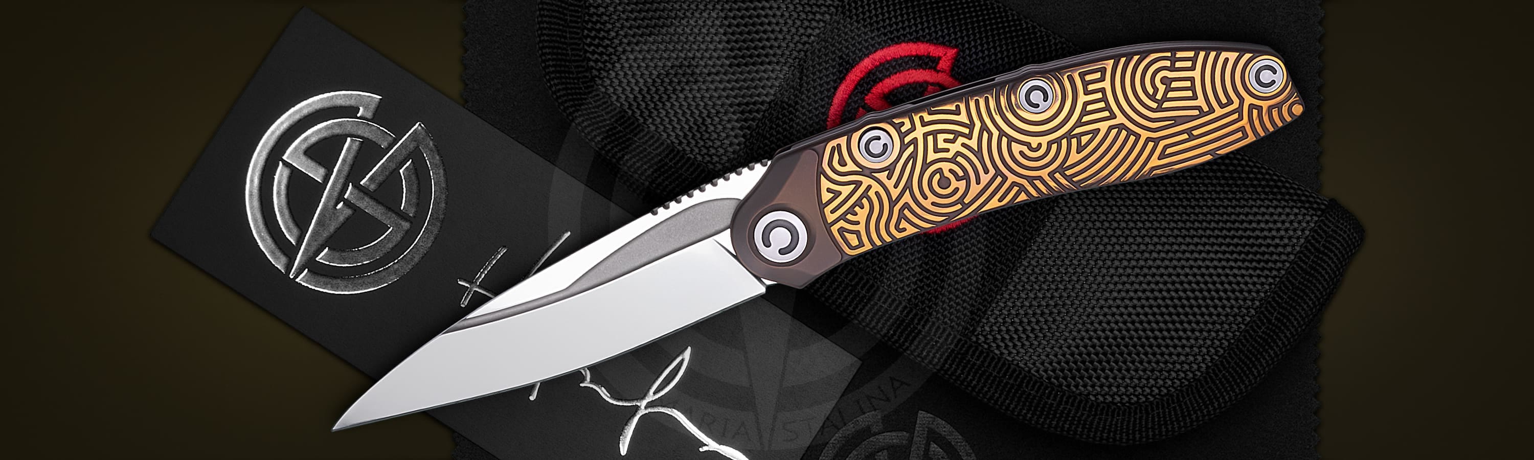 The knife Technoshaman 2.0. Slim (Gold) 9/10 SiL Мanufactory _6 The knife Technoshaman 2.0. Slim (Gold) 9/10 SiL Мanufactory _6