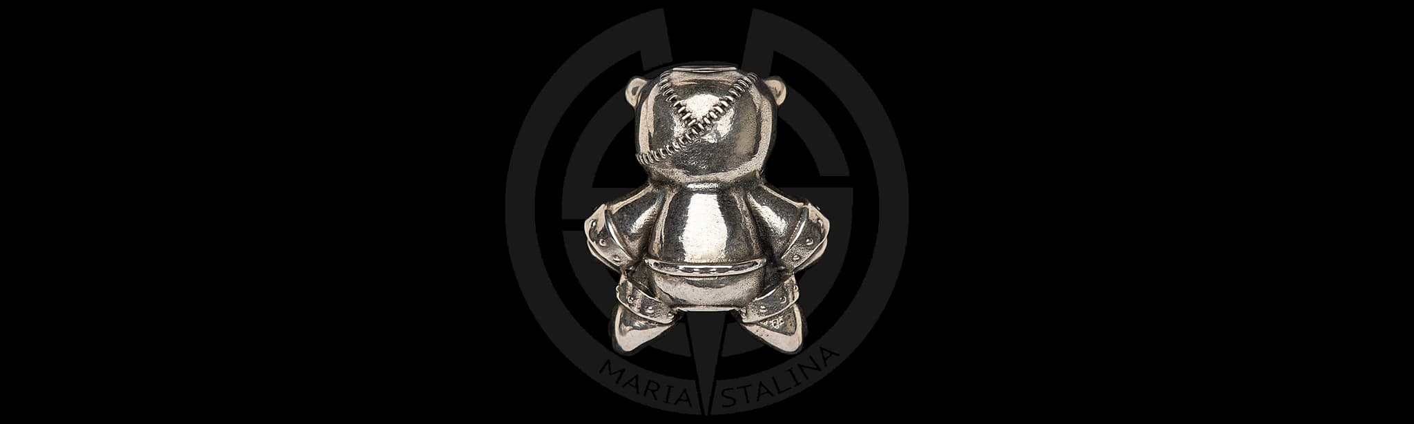 Bad Teddy подвеска (темлячная бусина) Streltsov P&A_1 Bad Teddy подвеска (темлячная бусина) Streltsov P&A_1