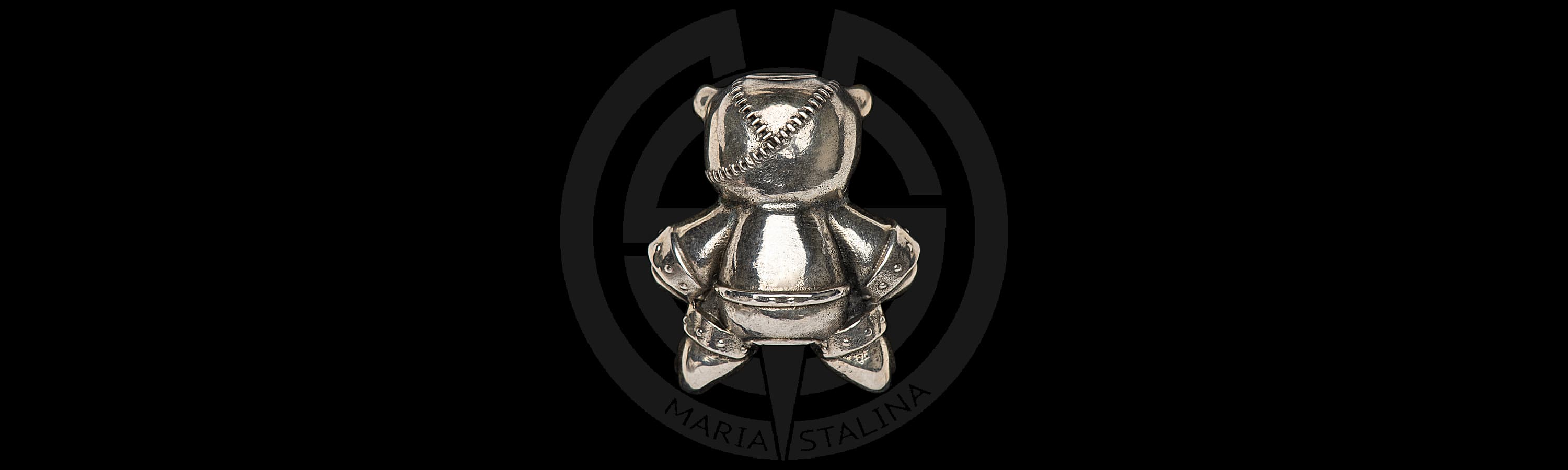 Bad Teddy подвеска (темлячная бусина) Streltsov P&A_1 Bad Teddy подвеска (темлячная бусина) Streltsov P&A_1