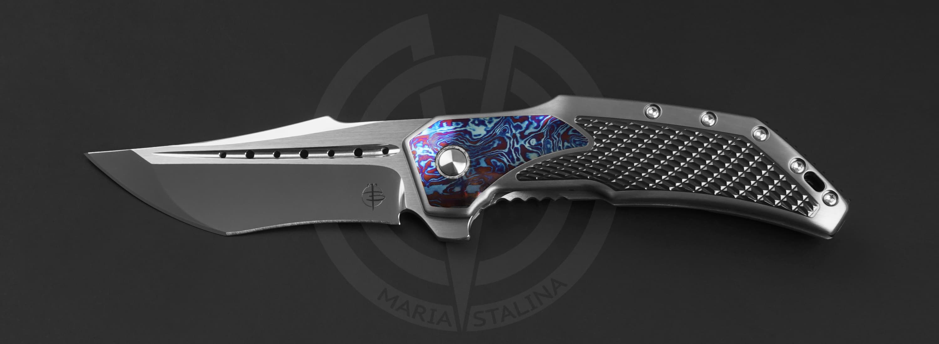 Begg Knives Astio Timascus bolster Begg Knives Astio Timascus bolster