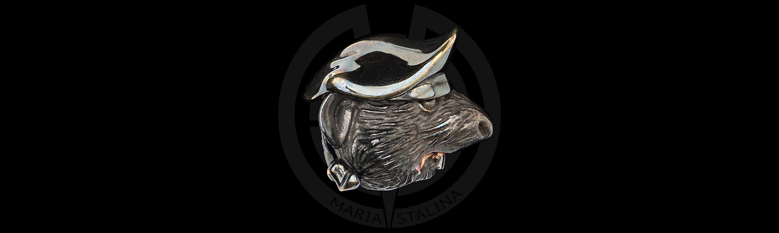 Темлячная бусина Бескозырка Крыс Mad Russian Heads_2 Темлячная бусина Бескозырка Крыс Mad Russian Heads_2