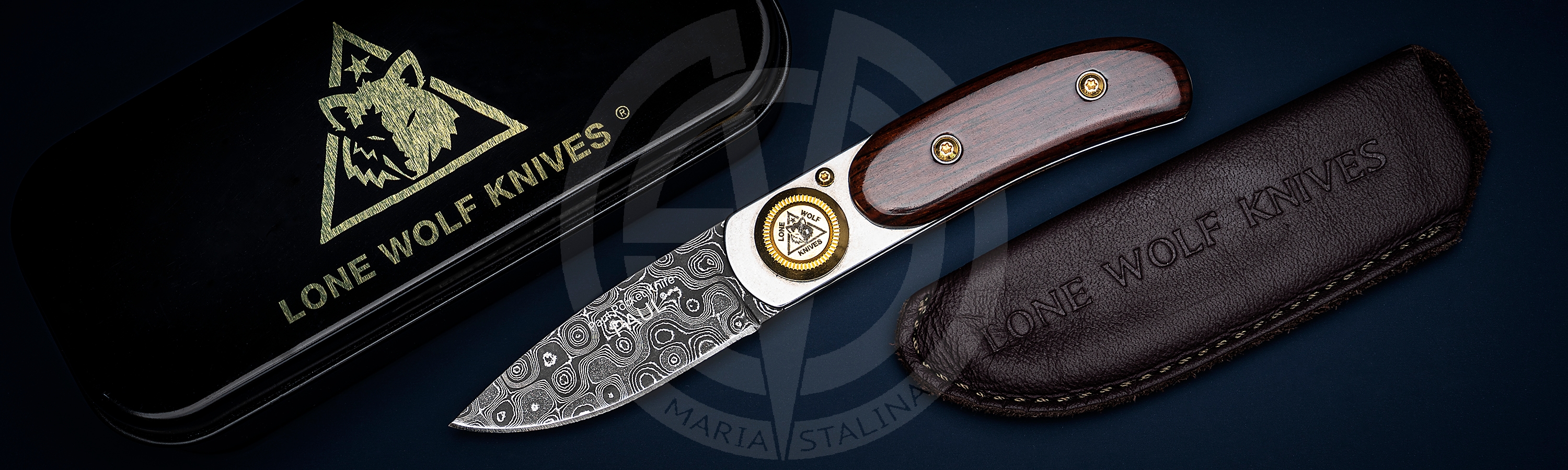 Lone Wolf Knives Paul Pocket Cocobolo & Damascus_6 Lone Wolf Knives Paul Pocket Cocobolo & Damascus_6