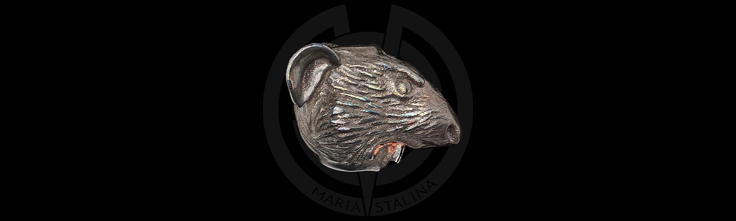 Темлячная бусина Крыса Хвост Mad Russian Heads_3 Темлячная бусина Крыса Хвост Mad Russian Heads_3