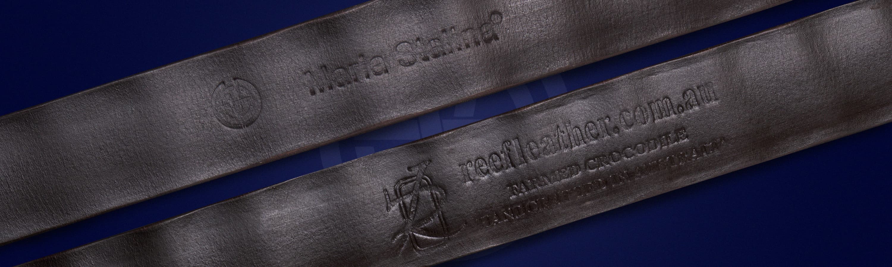 Коричневый ремень из кожи крокодила Maria Stalina ®_4 Коричневый ремень из кожи крокодила Maria Stalina ®_4