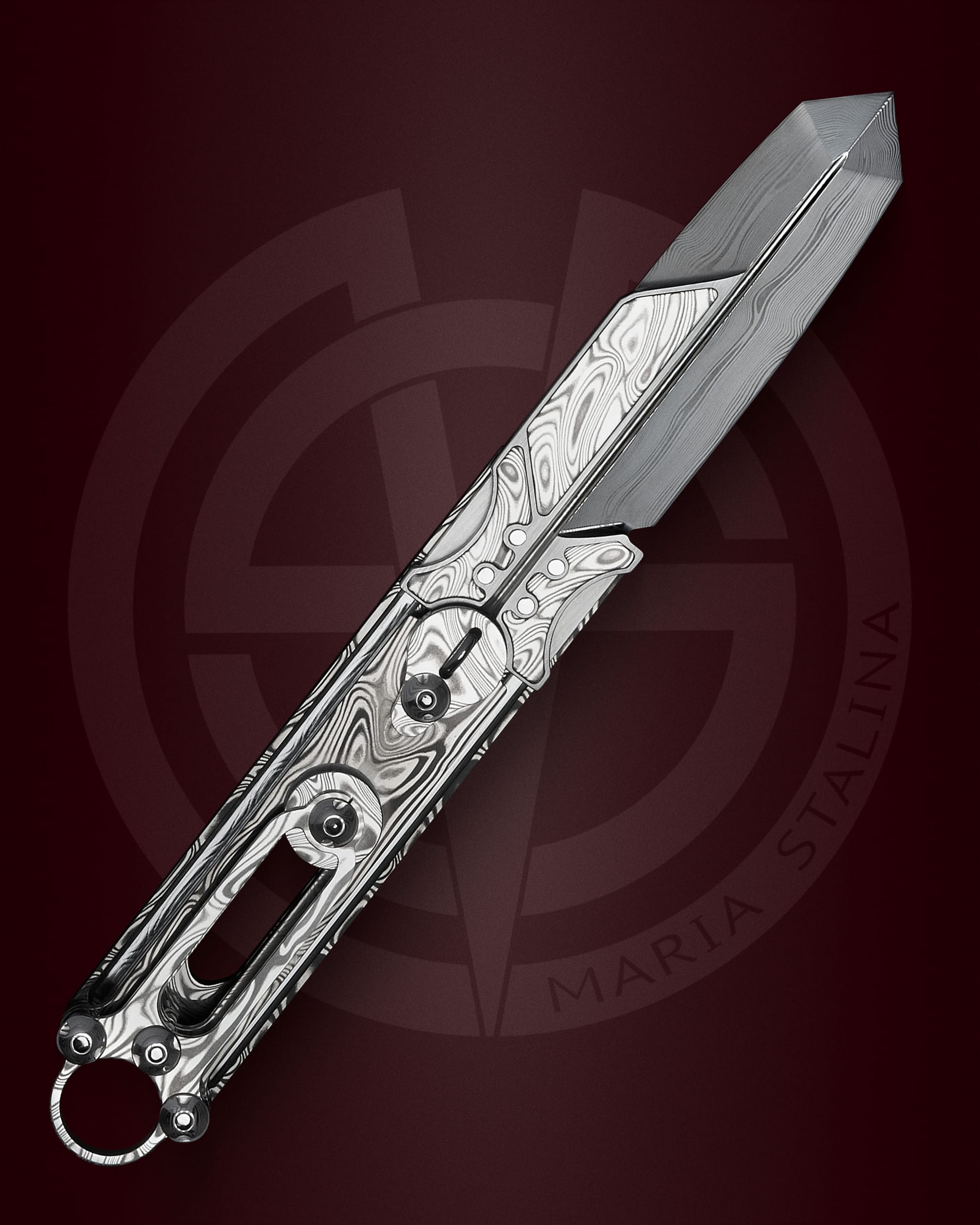The knife Cyrax Gladio Damascus SiL Manufactory _1 The knife Cyrax Gladio Damascus SiL Manufactory _1