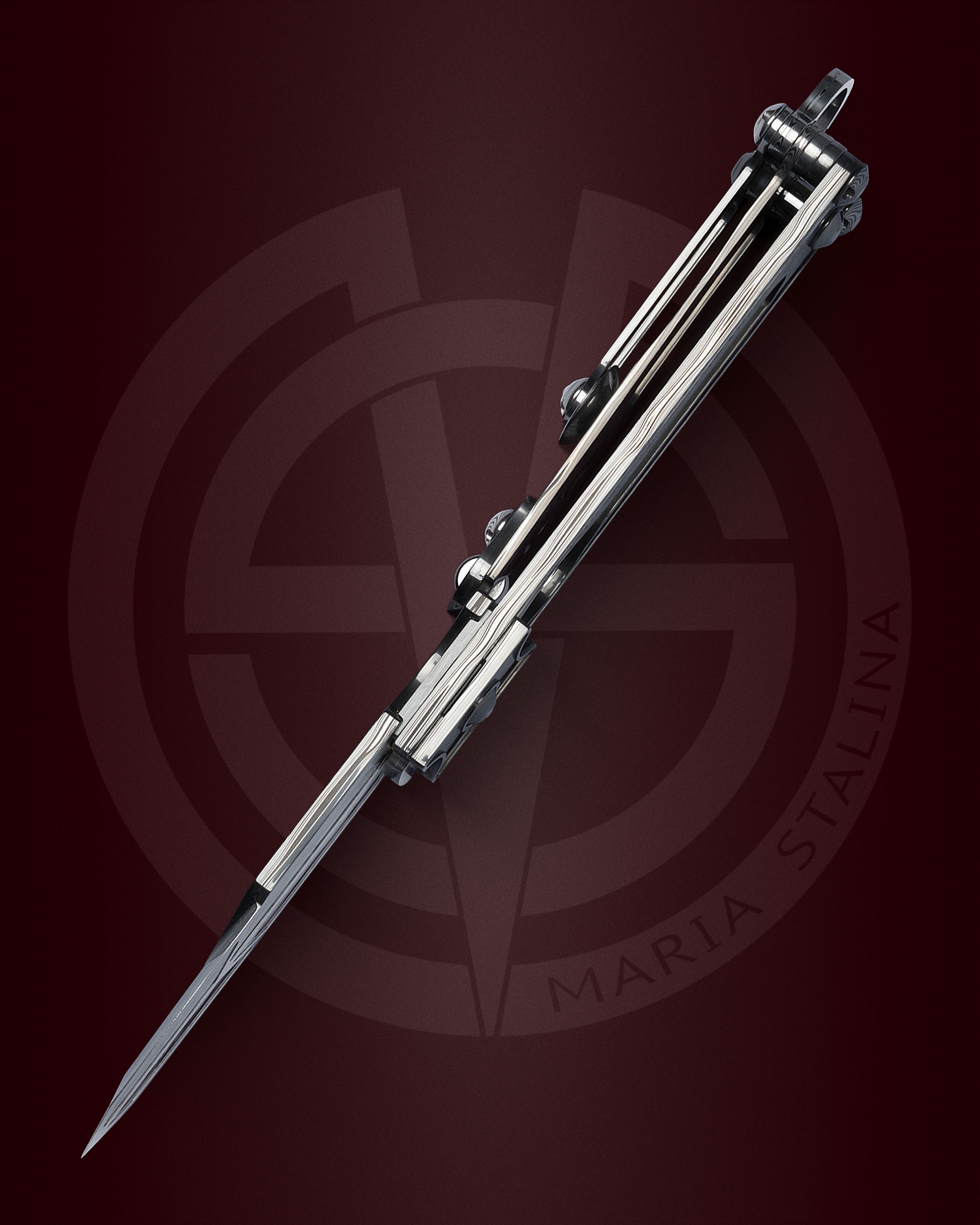 The knife Cyrax Gladio Damascus SiL Manufactory _3 The knife Cyrax Gladio Damascus SiL Manufactory _3