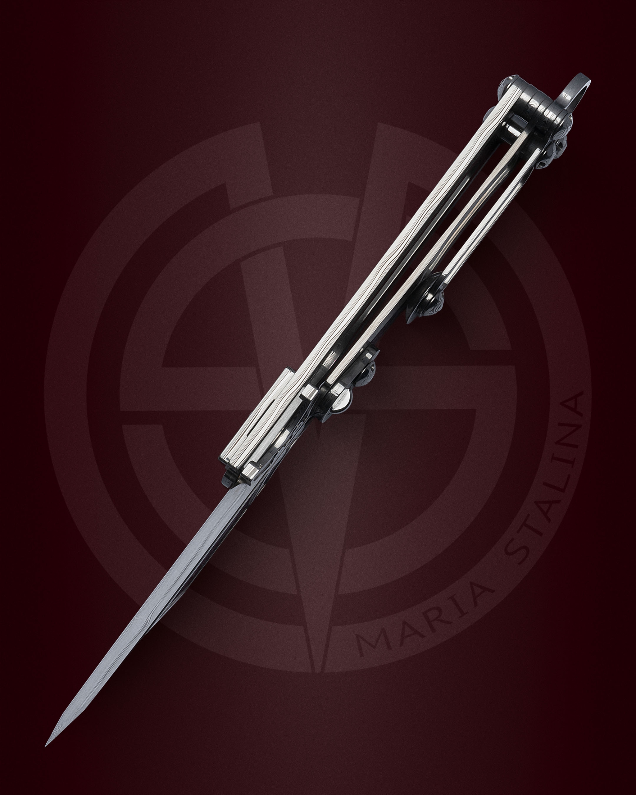 The knife Cyrax Gladio Damascus SiL Manufactory _2 The knife Cyrax Gladio Damascus SiL Manufactory _2