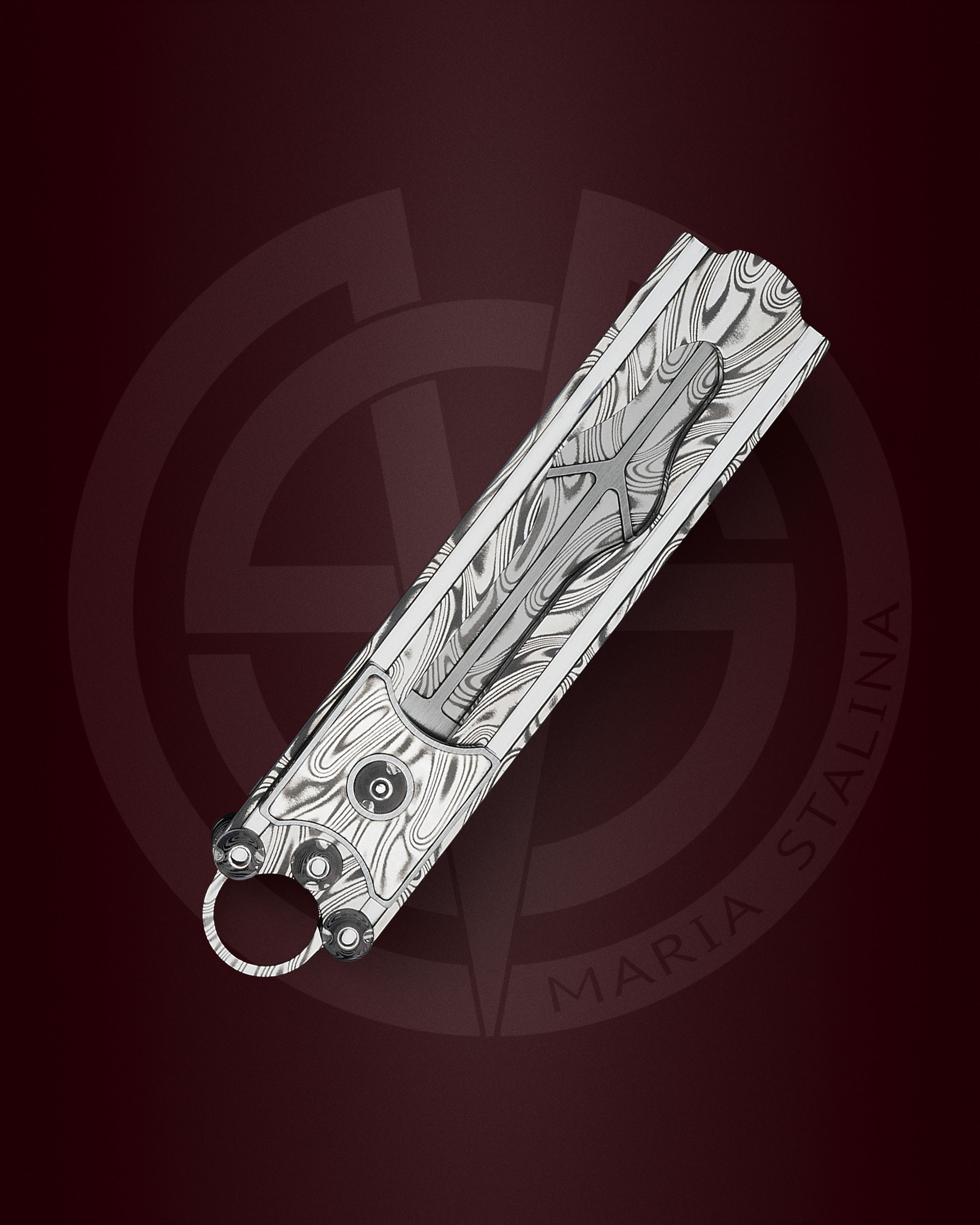 The knife Cyrax Gladio Damascus SiL Manufactory _4 The knife Cyrax Gladio Damascus SiL Manufactory _4
