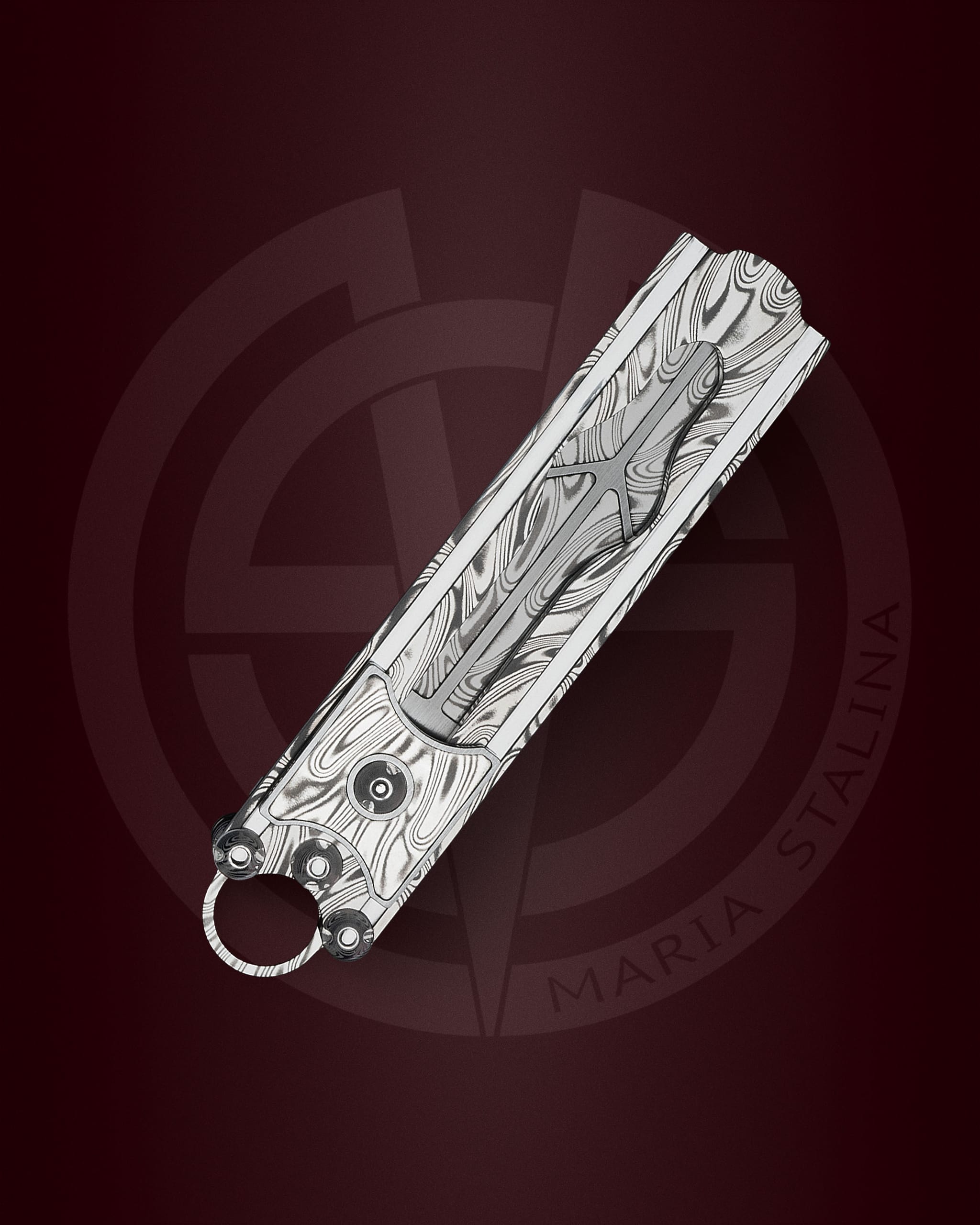 The knife Cyrax Gladio Damascus SiL Manufactory _4 The knife Cyrax Gladio Damascus SiL Manufactory _4