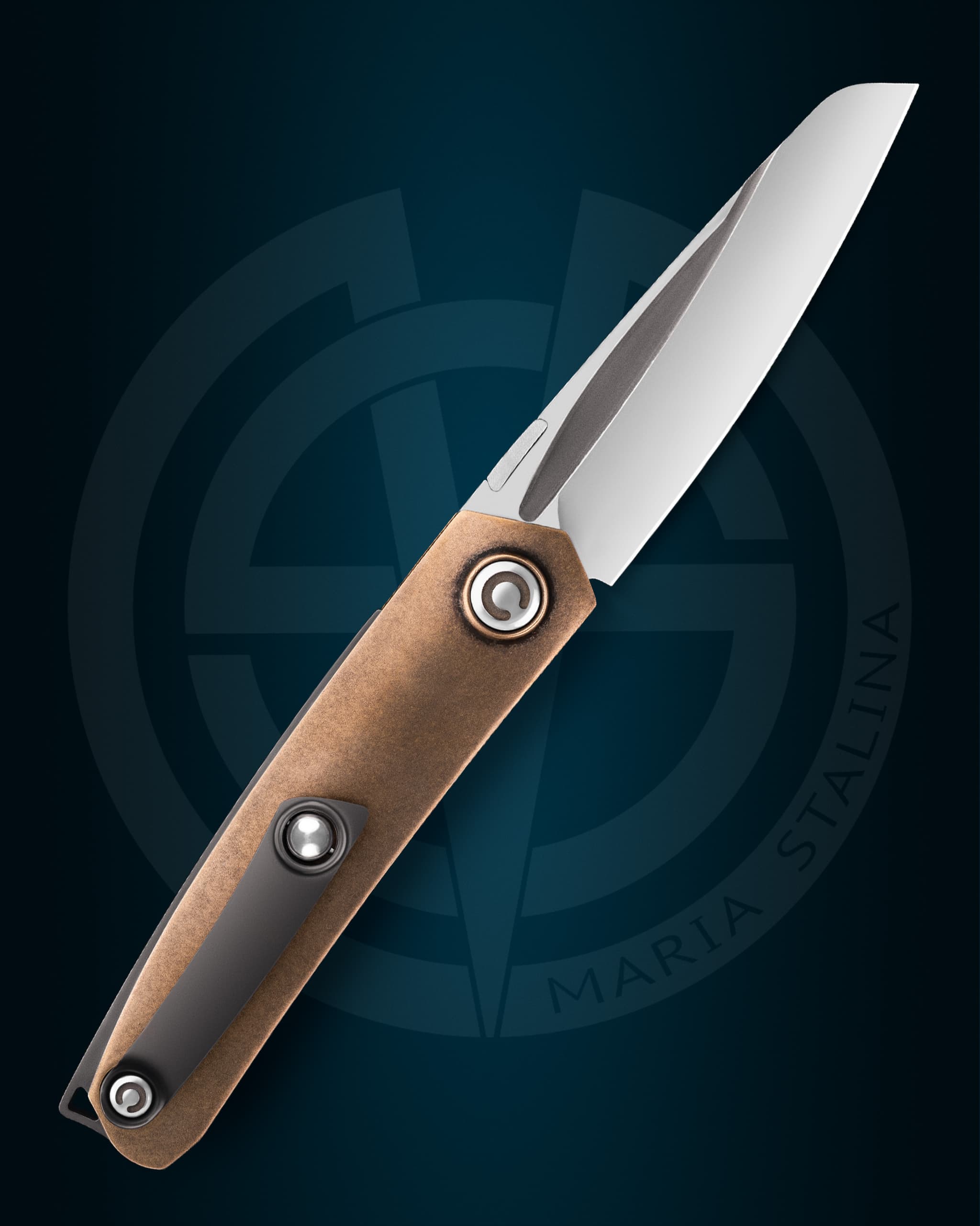 The knife Tachycardia Second Coming Bronze Prototype signature 2/2 by SiL Manufactory 1 The knife Tachycardia Second Coming Bronze 2/2 SiL Manufactory 4