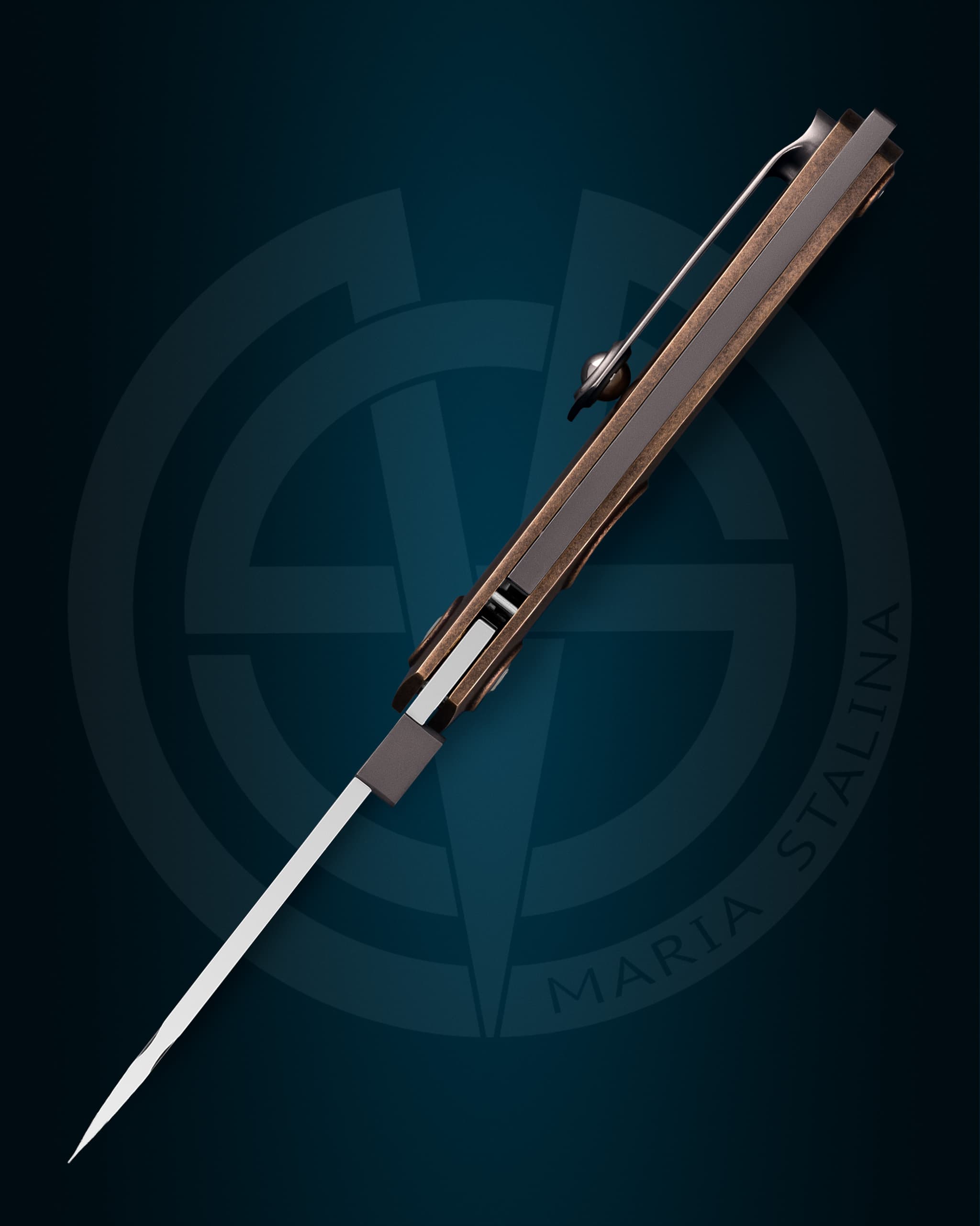 The knife Tachycardia Second Coming Bronze Prototype signature 2/2 by SiL Manufactory 2 The knife Tachycardia Second Coming Bronze 2/2 SiL Manufactory 5
