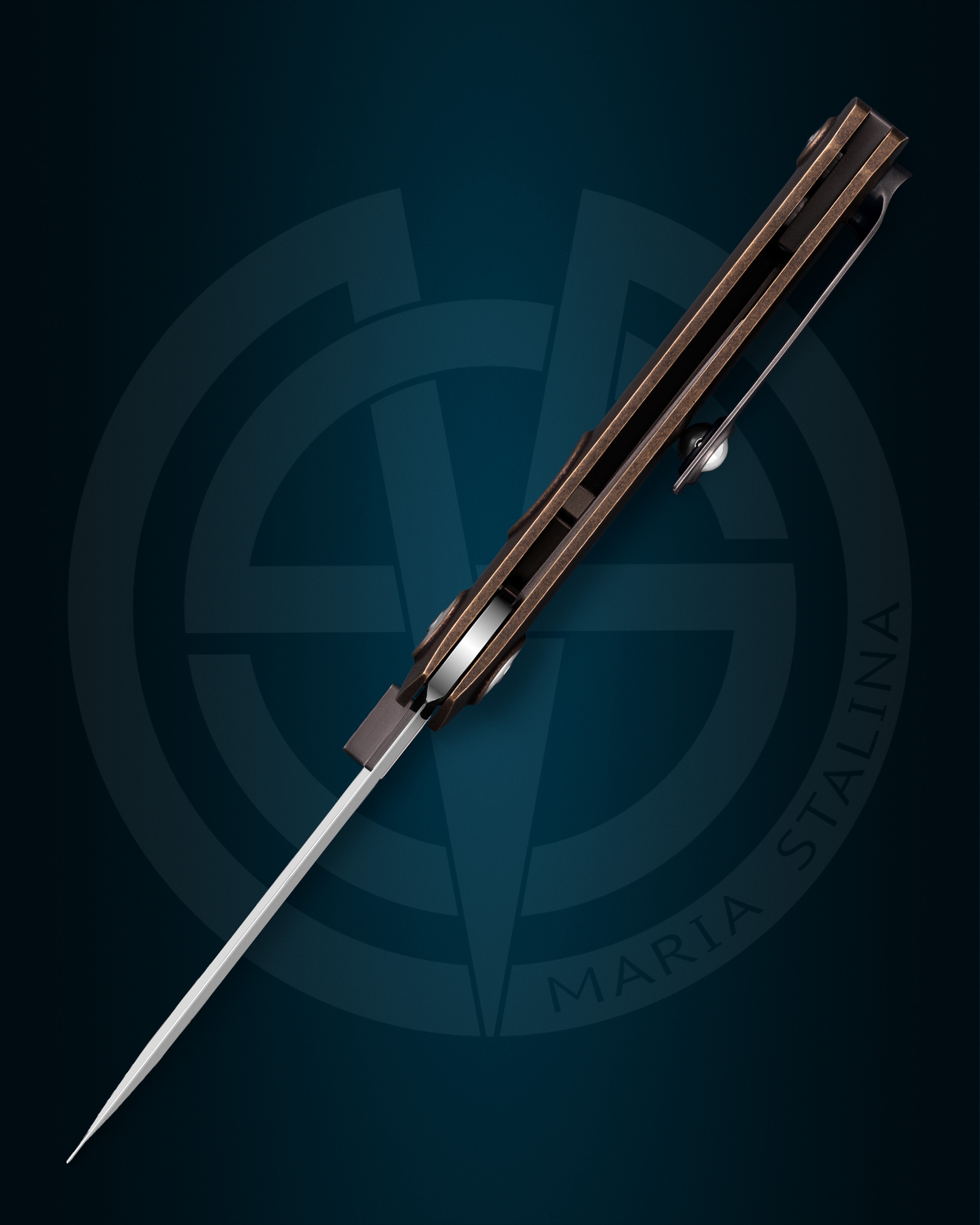 Нож Тахикардия Второе Пришествие Бронзовая Прототип сигнатура 2/2 от Мануфактуры СиЛ 3 Нож Тахикардия Второе Пришествие Бронза Прото 2/2 Мануфактура СиЛ 3