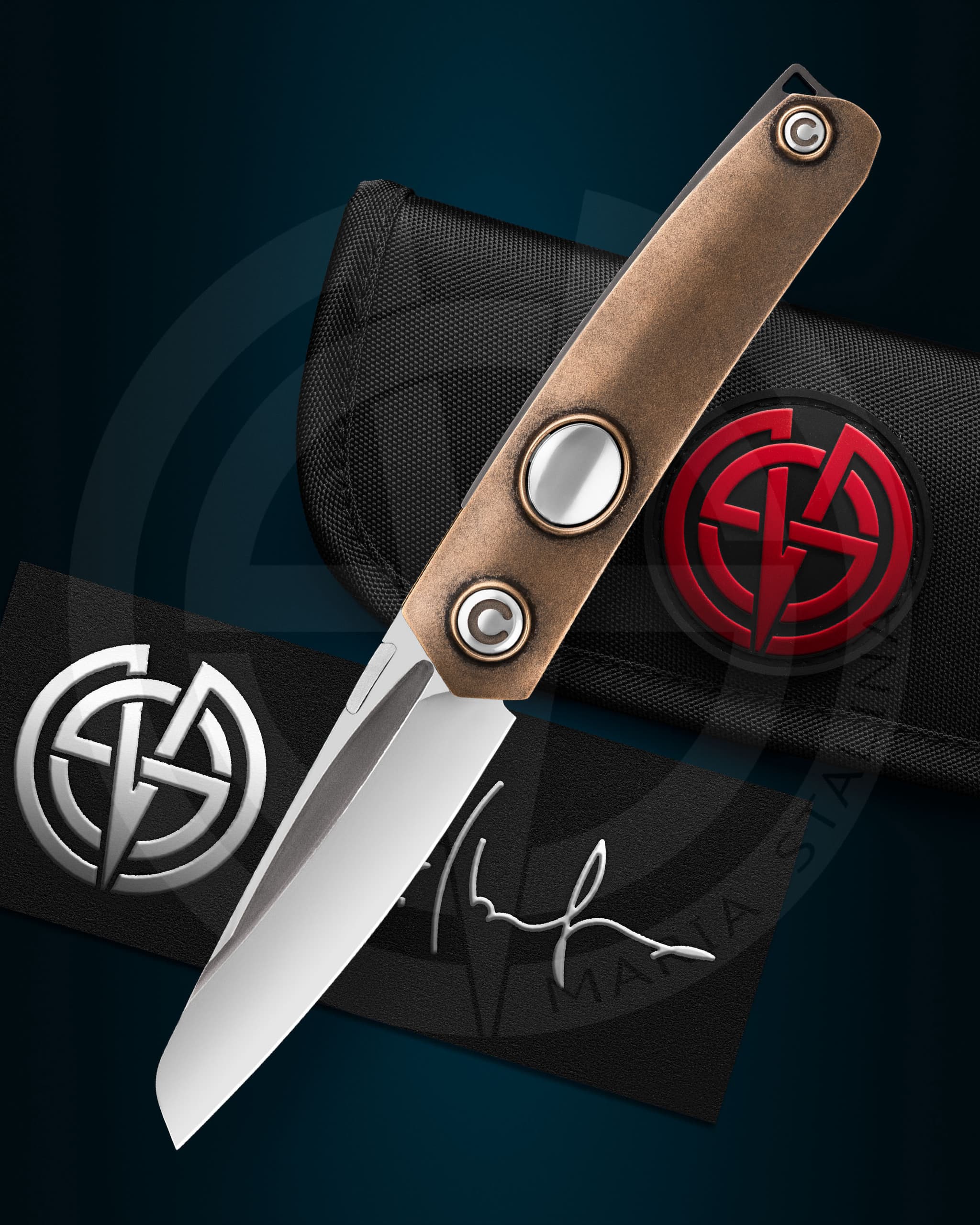 The knife Tachycardia Second Coming Bronze Prototype signature 2/2 by SiL Manufactory 6 The knife Tachycardia Second Coming Bronze 2/2 SiL Manufactory 3