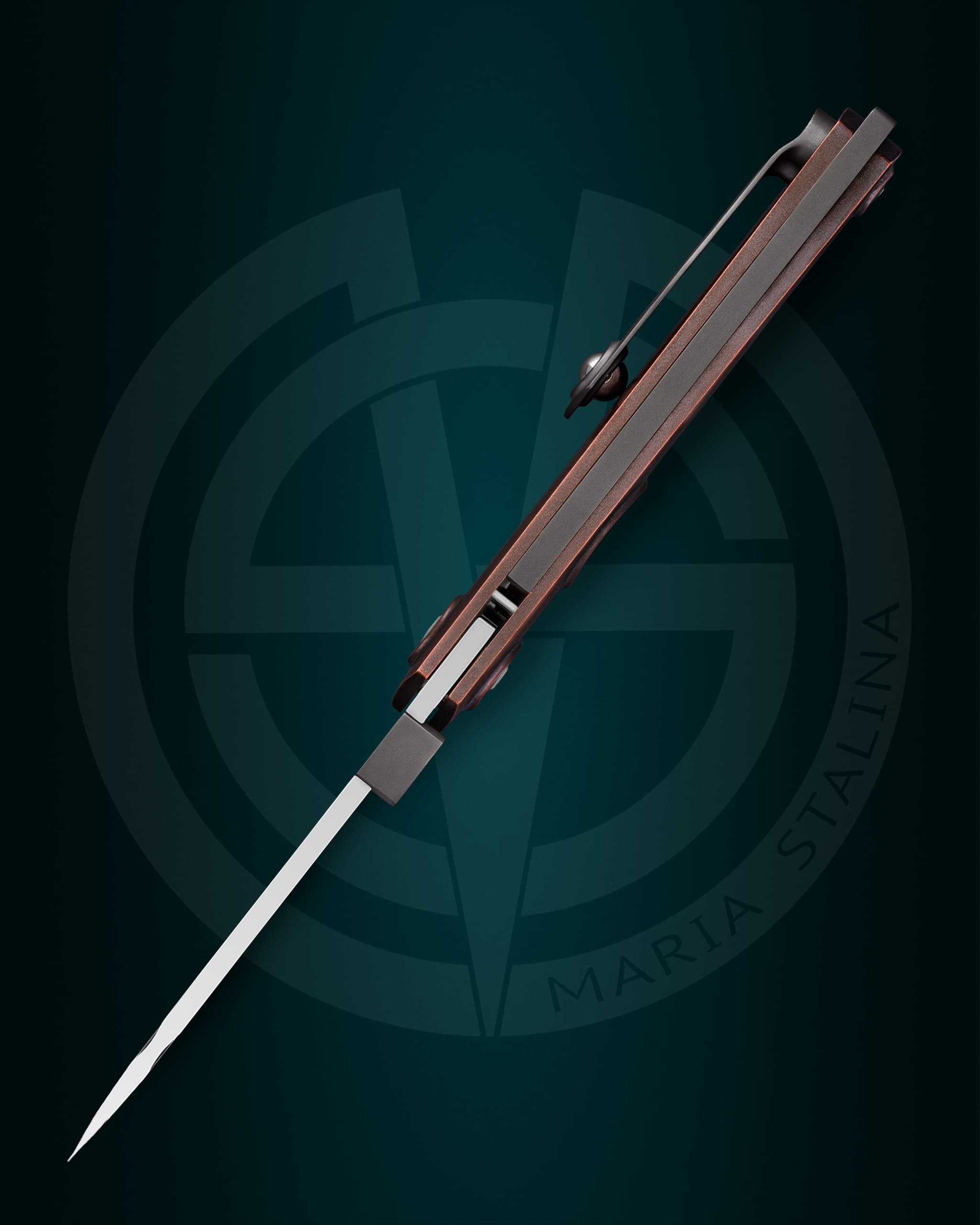 The knife Tachycardia Second Coming Copper sinature 1/2 by SiL Manufactory 2 The knife Tachycardia Second Coming Copper 1/2 SiL Manufactory 2