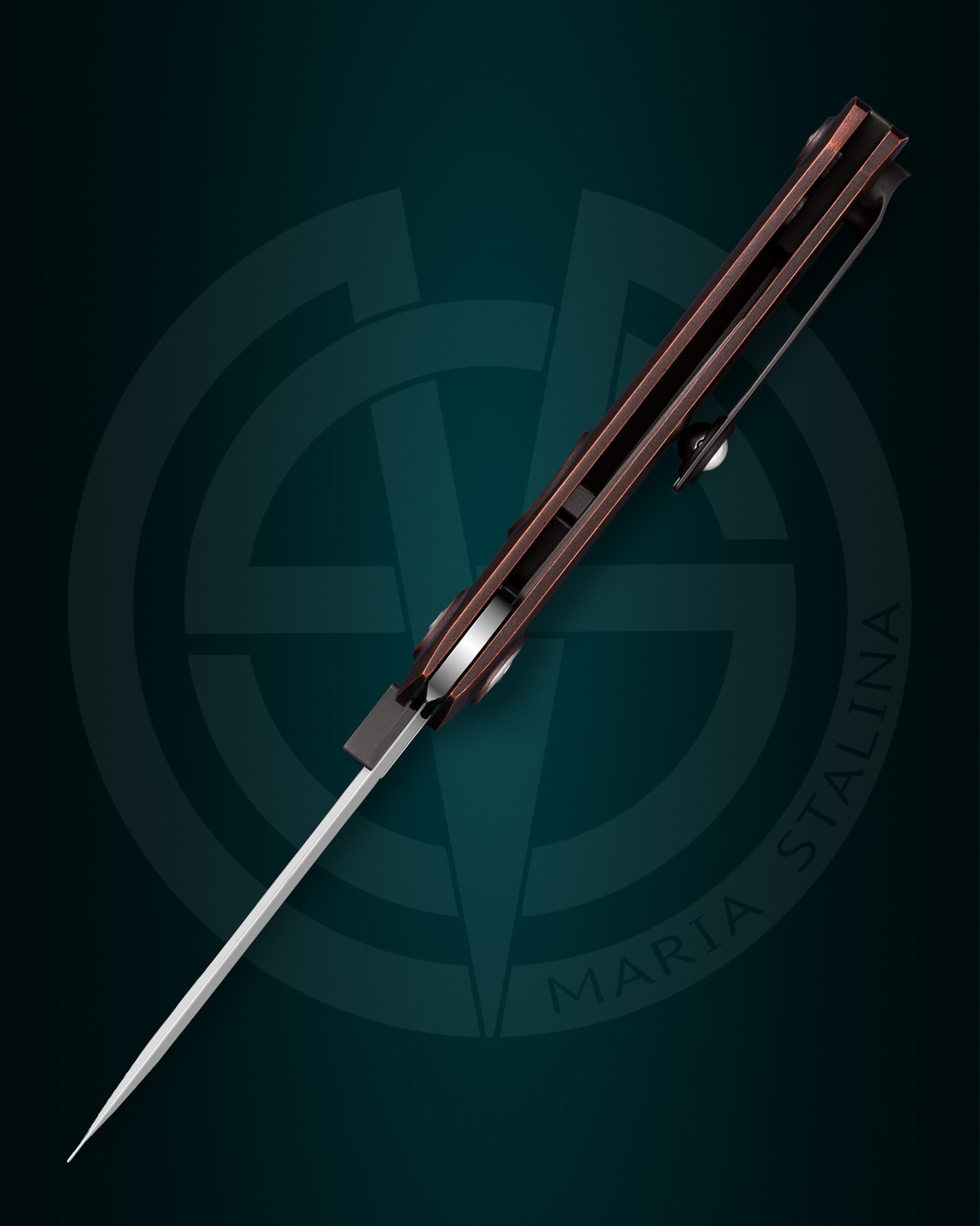 The knife Tachycardia Second Coming Copper sinature 1/2 by SiL Manufactory 3 The knife Tachycardia Second Coming Copper 1/2 SiL Manufactory 3