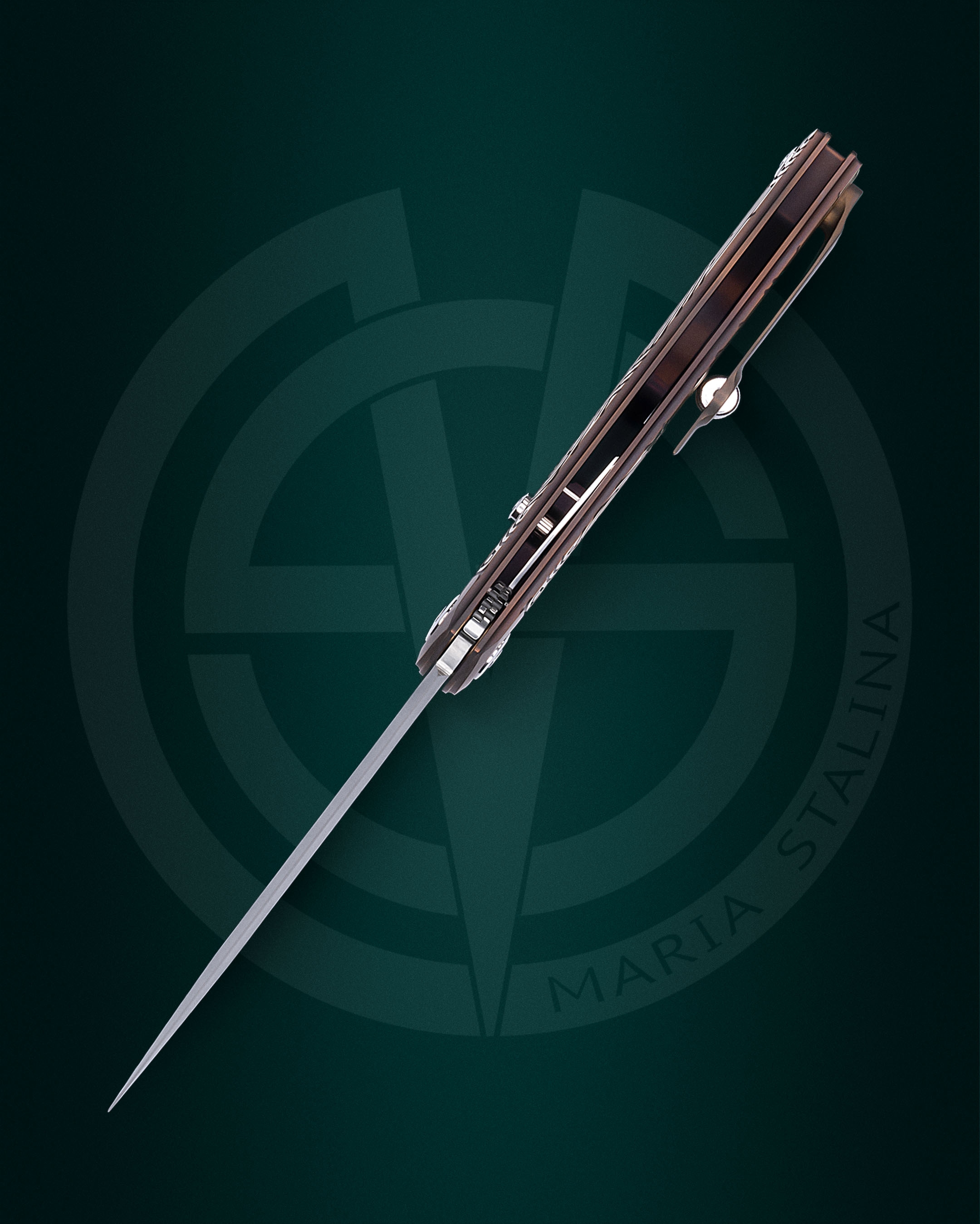 Нож Техношаман Прото 2.0. Слим (Голд) Мануфактура СиЛ_3 Нож Техношаман Прото 2.0. Слим (Голд) Мануфактура СиЛ_3