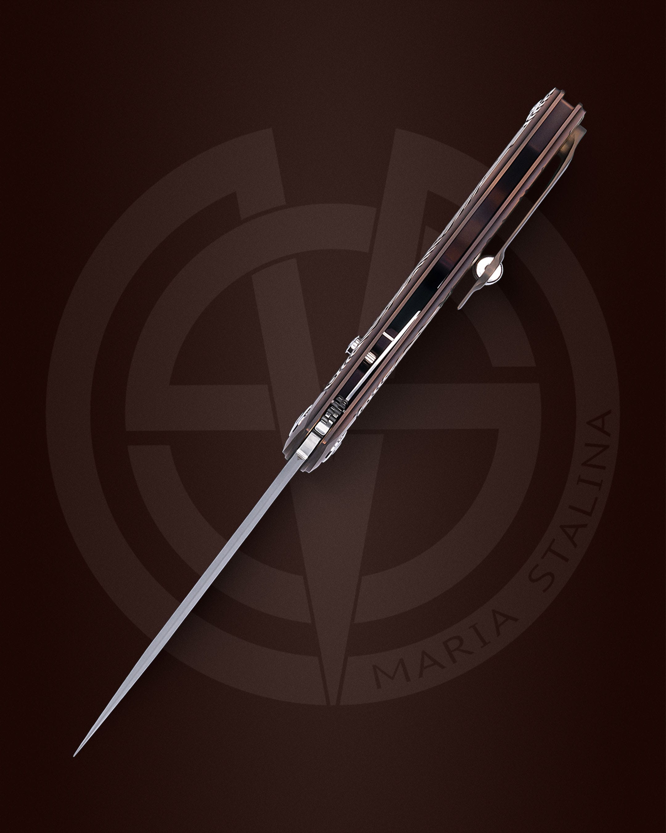 The knife Technoshaman 2.0. Slim (Gold) 3/10 SiL Manufactory_3 The knife Technoshaman 2.0. Slim (Gold) 3/10 SiL Manufactory_3