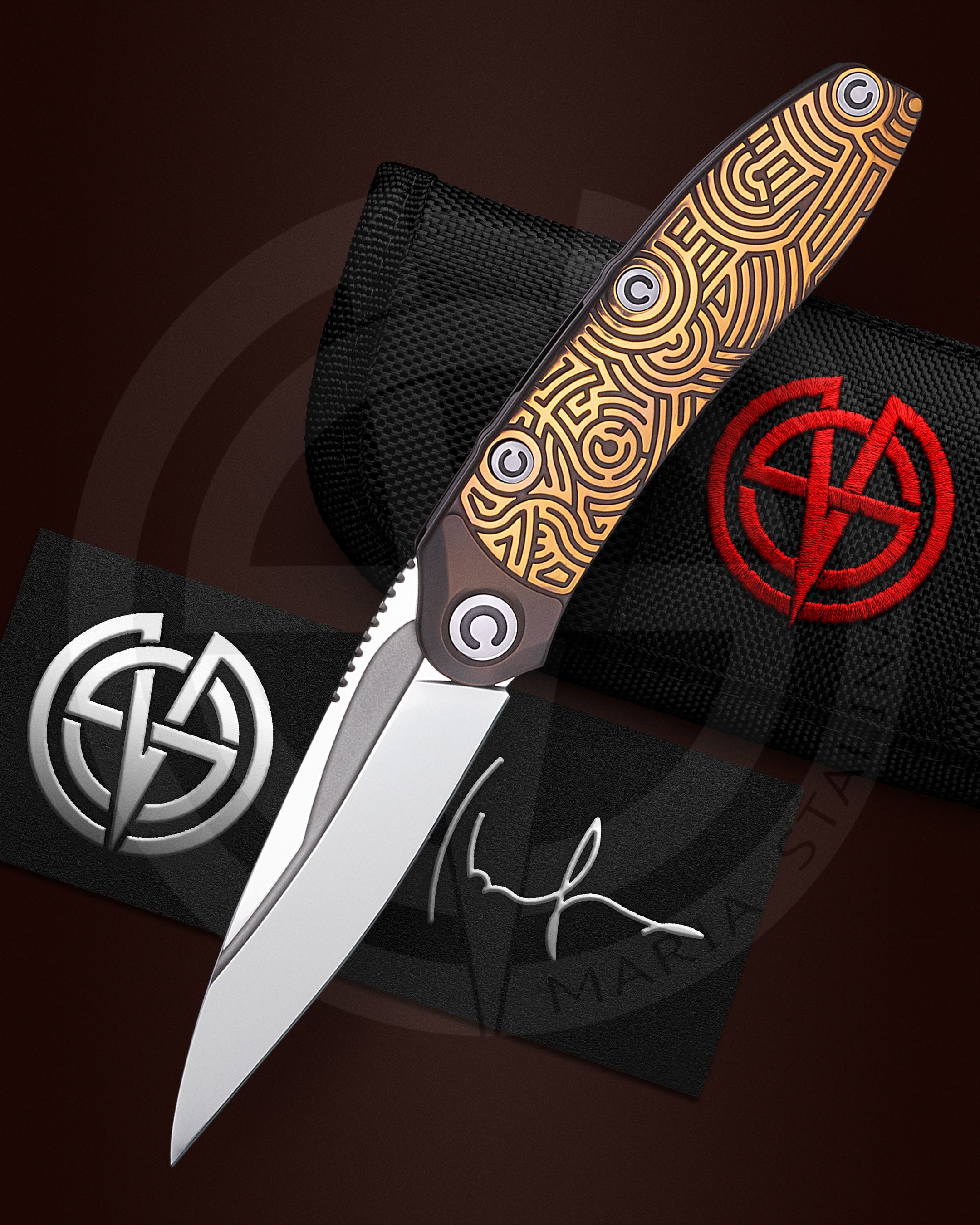 The knife Technoshaman 2.0. Slim (Gold) 3/10 SiL Manufactory_6 The knife Technoshaman 2.0. Slim (Gold) 3/10 SiL Manufactory_6