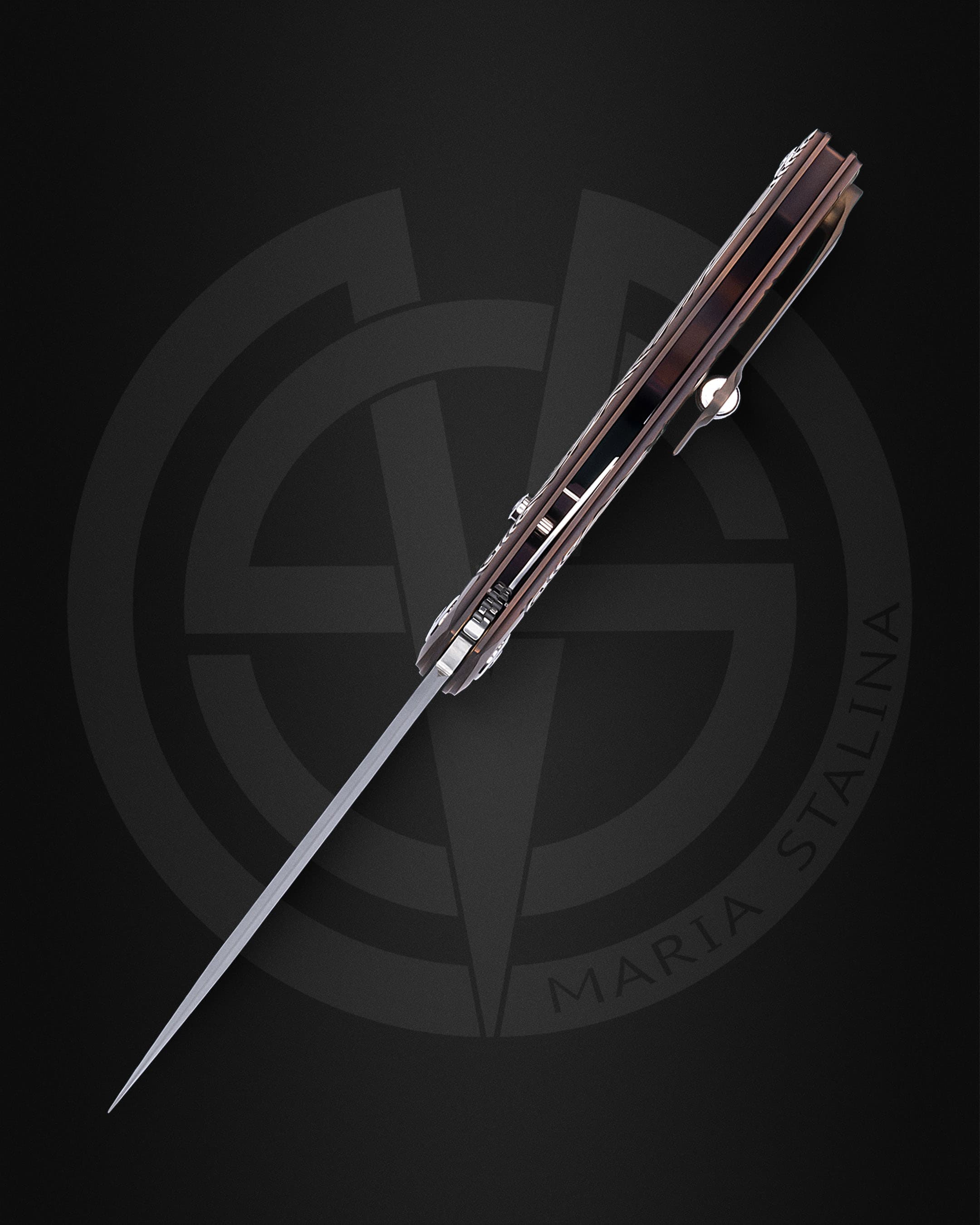 The knife Technoshaman 2.0. Slim (Gold) 5/10 SiL Manufactory_3 The knife Technoshaman 2.0. Slim (Gold) 5/10 SiL Manufactory_3