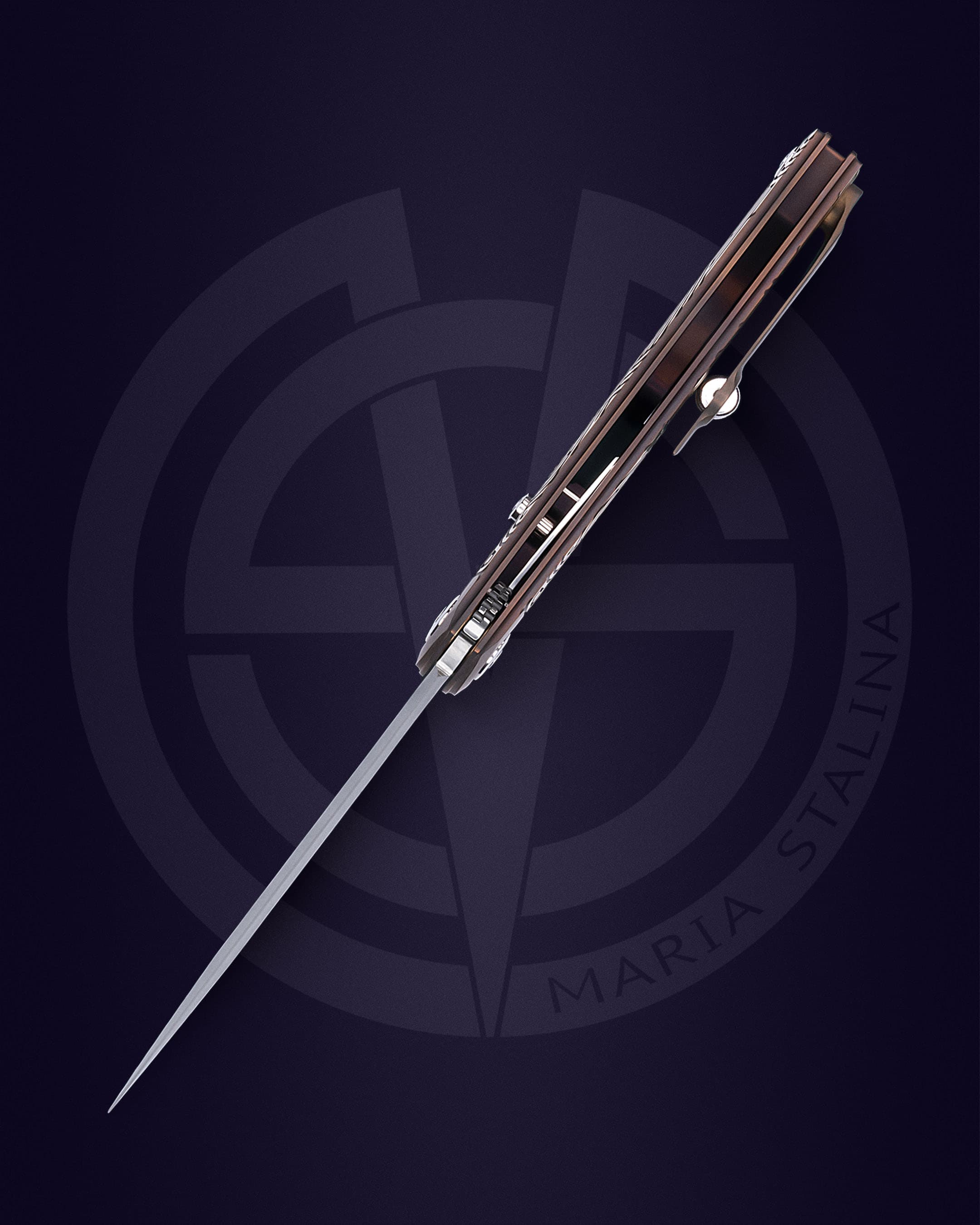 The knife Technoshaman 2.0. Slim (Gold) 6/10 SiL Manufactory_3 The knife Technoshaman 2.0. Slim (Gold) 6/10 SiL Manufactory_3