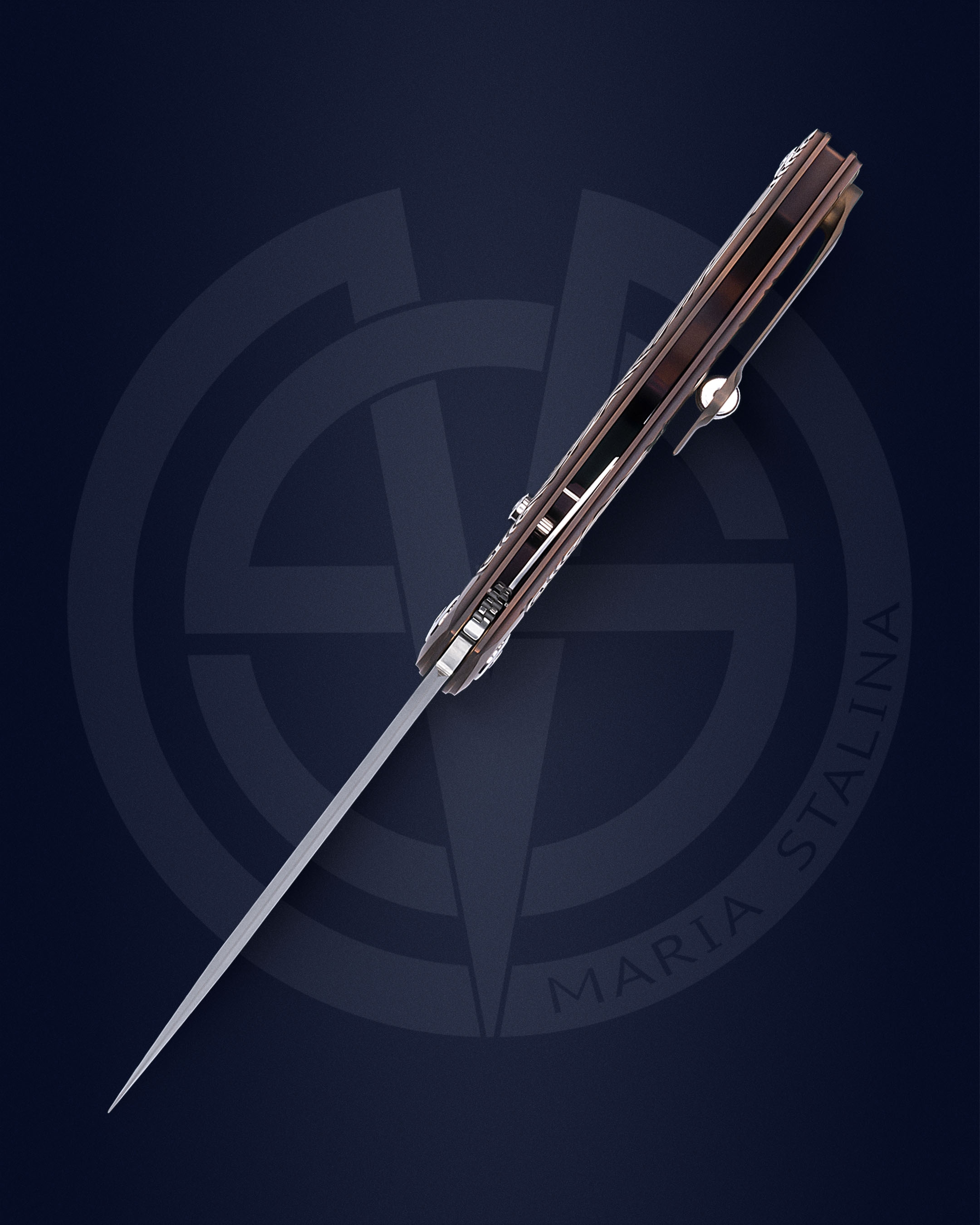 The knife Technoshaman 2.0. Slim (Gold) 7/10 SiL Manufactory_3 The knife Technoshaman 2.0. Slim (Gold) 7/10 SiL Manufactory_3