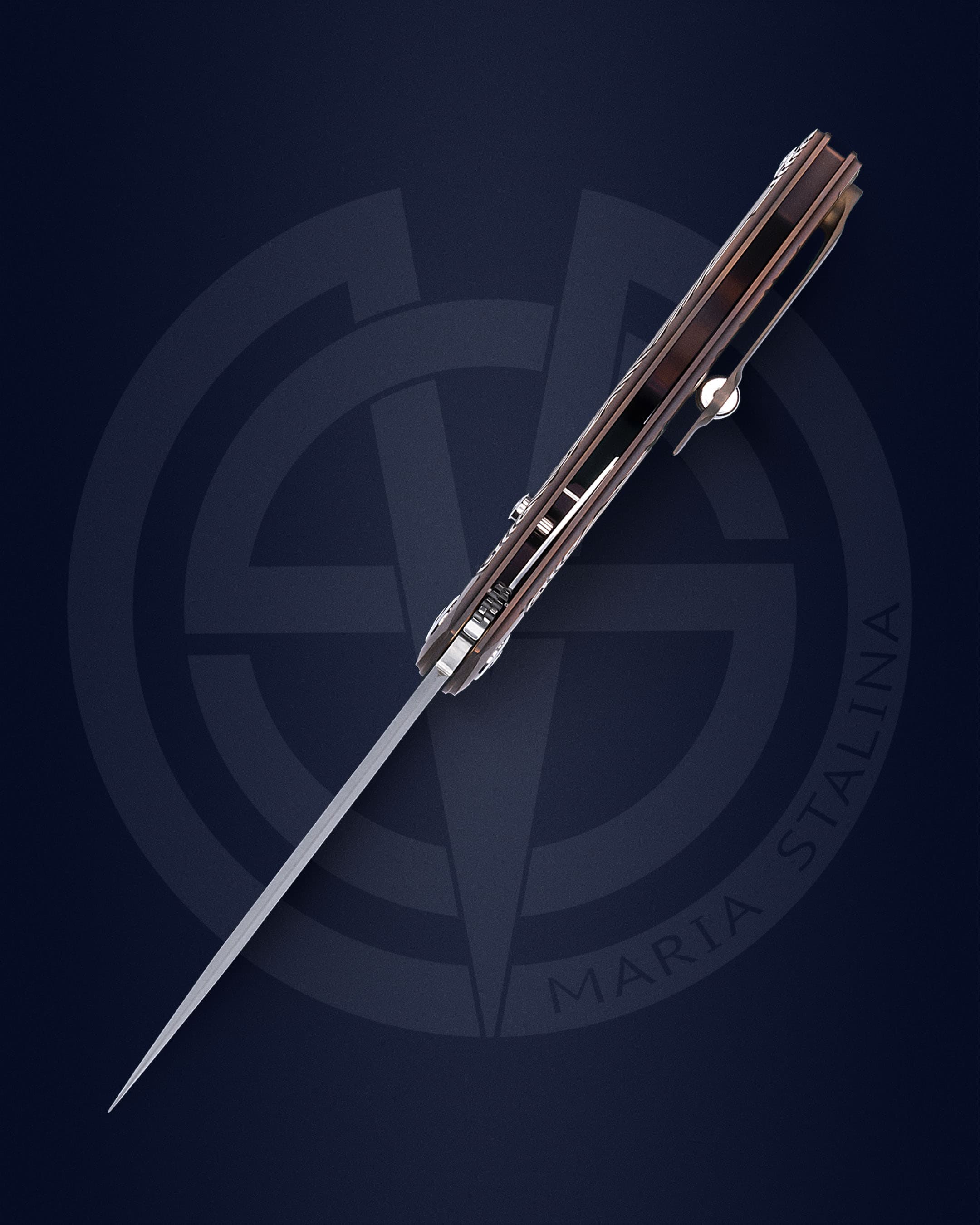 The knife Technoshaman 2.0. Slim (Gold) 7/10 SiL Manufactory_3 The knife Technoshaman 2.0. Slim (Gold) 7/10 SiL Manufactory_3