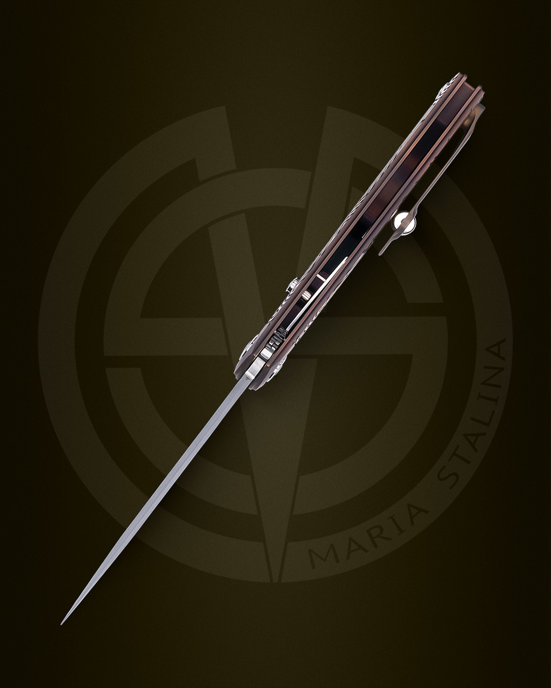 The knife Technoshaman 2.0. Slim (Gold) 9/10 SiL Мanufactory _3 The knife Technoshaman 2.0. Slim (Gold) 9/10 SiL Мanufactory _3