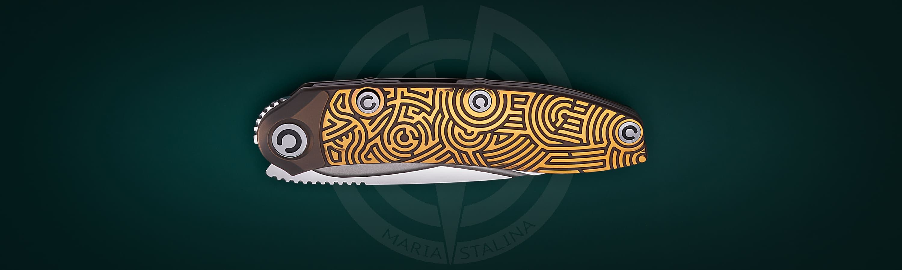 The knife Technoshaman Proto 2.0. Slim (Gold) SiL Manufactory_4 The knife Technoshaman Proto 2.0. Slim (Gold) SiL Manufactory_4