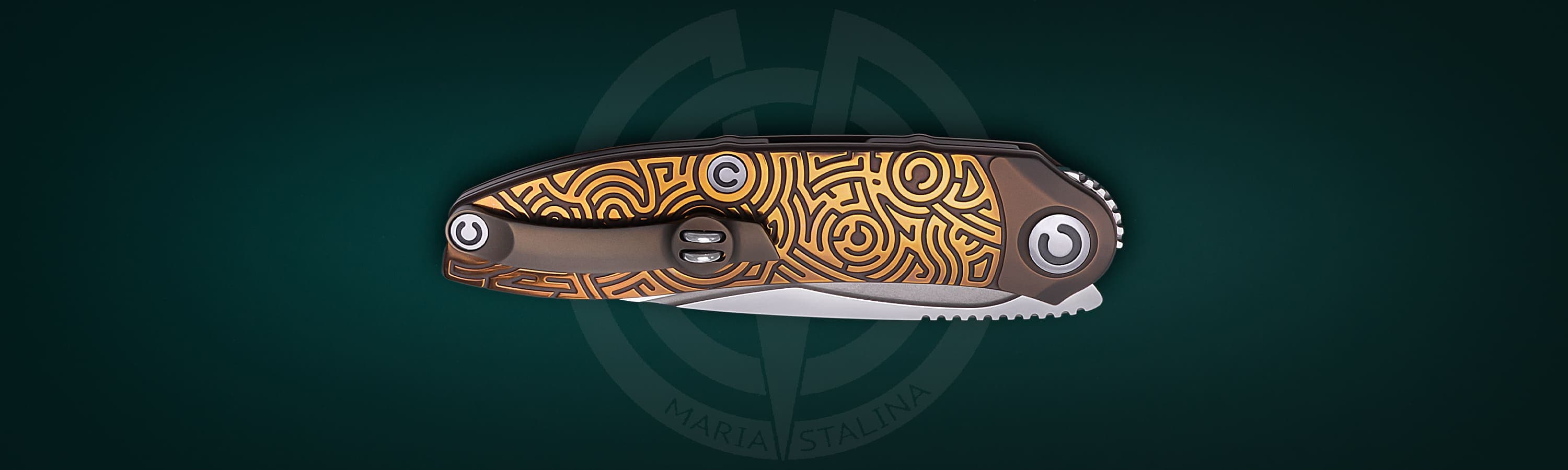 The knife Technoshaman Proto 2.0. Slim (Gold) SiL Manufactory_5 The knife Technoshaman Proto 2.0. Slim (Gold) SiL Manufactory_5