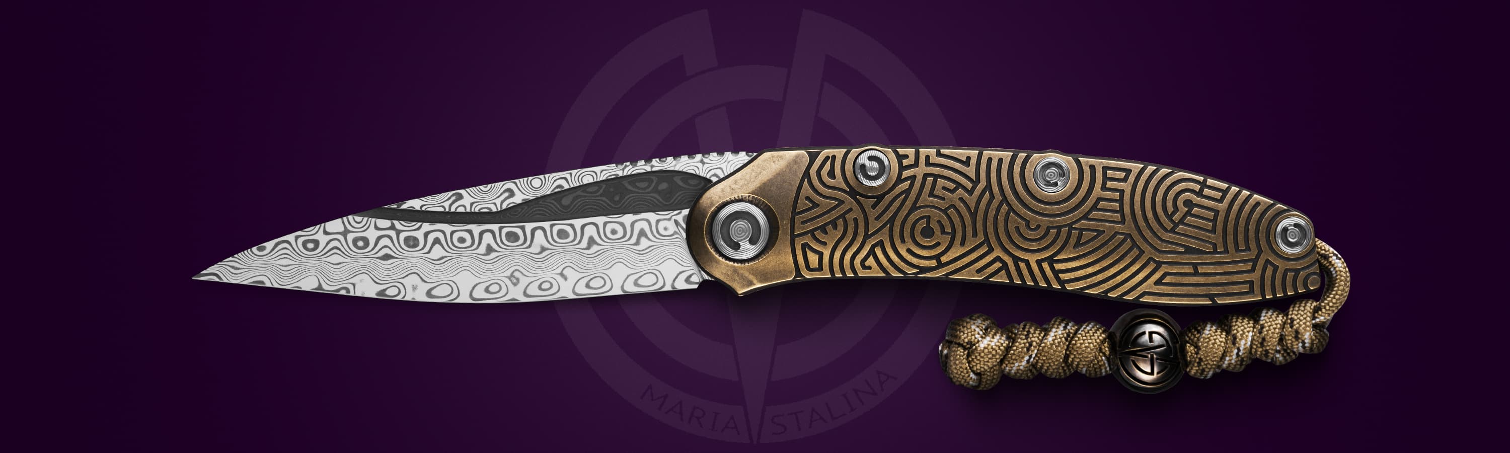 The knife Technoshaman Slim BRose SiL Manufactory The knife Technoshaman Slim BRose SiL Manufactory