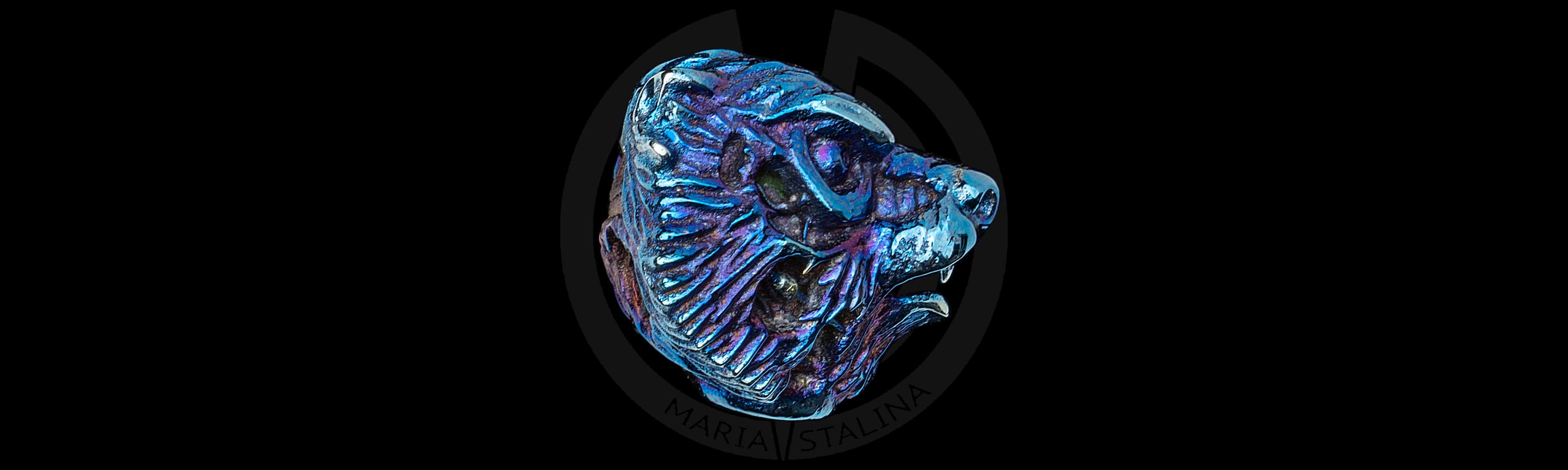 Темлячная бусина Васян Терминатор Mad Russian Heads_2 Темлячная бусина Васян Терминатор Mad Russian Heads_2