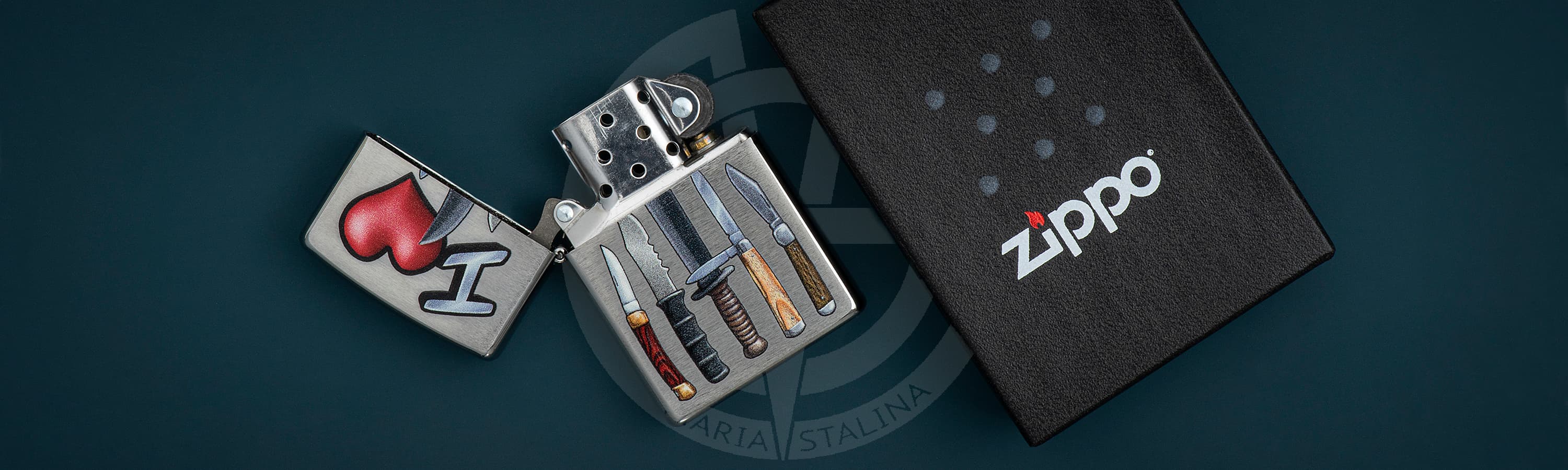 Зажигалка Zippo I love Knives_4 Зажигалка Zippo I love Knives_4