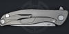 Клипса из титана ножа Флиппер-95 Нудист без насечек от Мастерской братьев Широгоровых