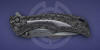 Карбоновая рукоять с циркониевыми вставками ножа Down Integral Чёрный DLC от Tighe Brian