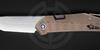 Складной кастомный нож флиппер Кальпа Run 2 BW/BR сигнатура 2/5 от Мануфактуры СиЛ