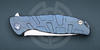 Титановая рукоять ножа Флиппер 95 Узор-Т Мастерской Братьев Широгоровых