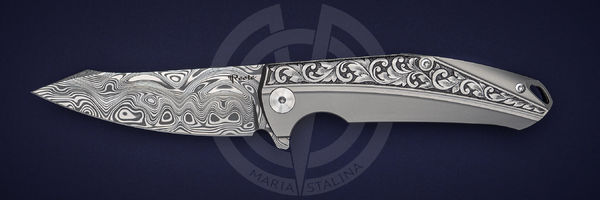 Reate Knives нож K1 Engraved Titanium