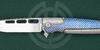 Складной нож флиппер Typhoon Blue Brian Nadeau SharpByDesign