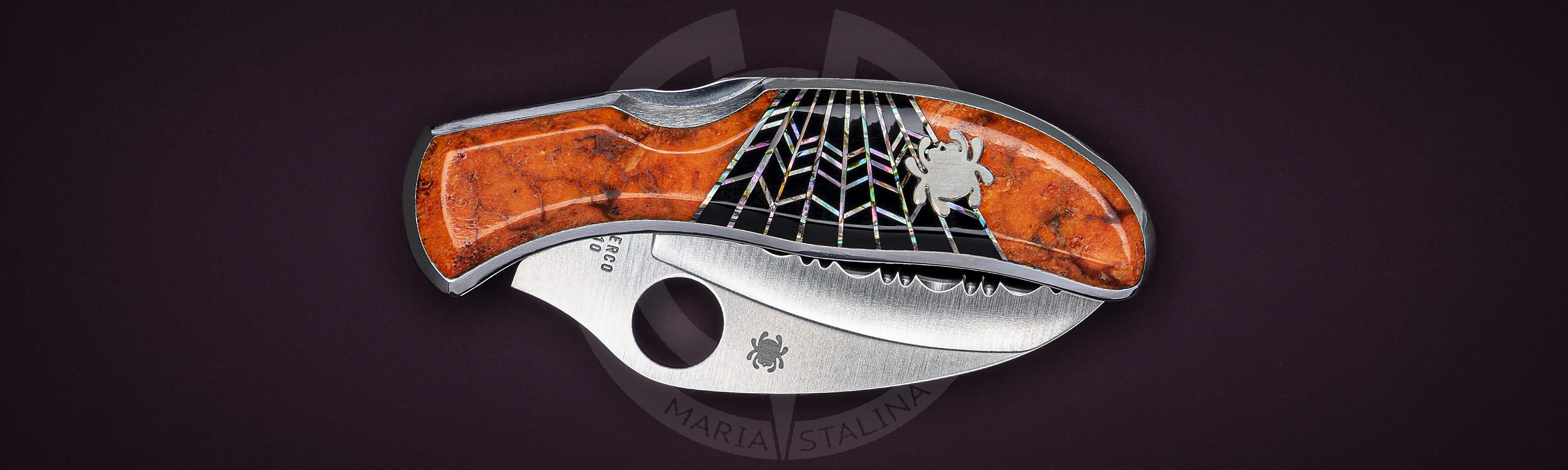 Рукоять ножа Harpy кастомизирована компанией Santa Fe Stoneworks.