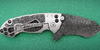 Клинок из дамасской стали ножа S-90 работы Direware Knives (США)