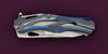 Рукоять из анодированного титана ножа Decepticon-1 Blue Custom Knife Factory (CKF)