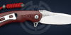 Olamic Cutlery нож Wayfarer с красной рукоятью из G-10. Клинок из CPM-S35VN