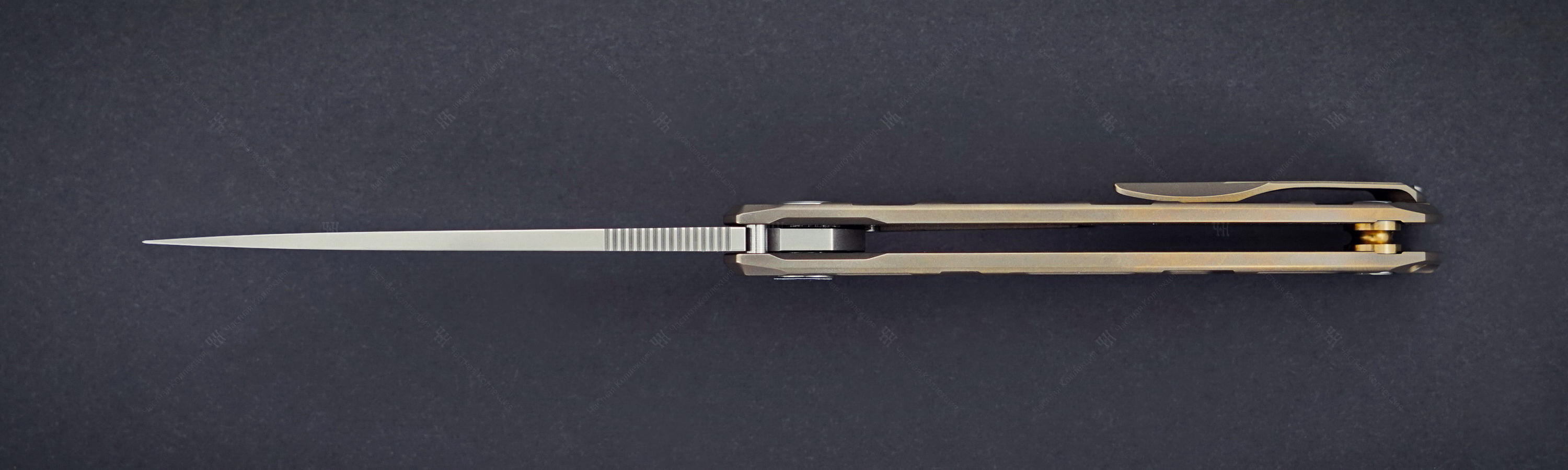 Складной нож Флиппер 95 Узор-Т Bronze