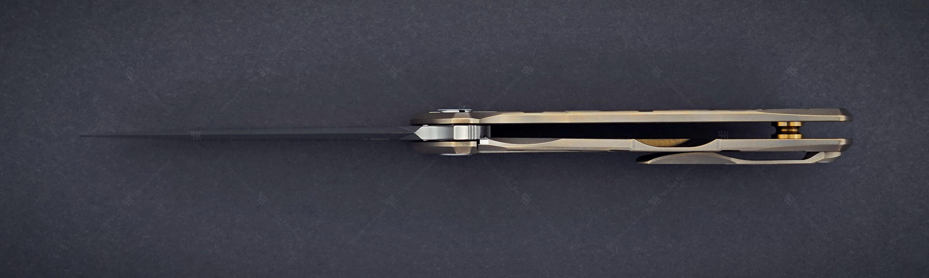 Folding knife Flipper 95 Uzor-T Bronze