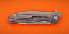 Titanium clip. Silk Slim authentic Russian custom flipper knife SBW